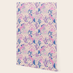 Desert Unicorn - pink and ultramarine  Wallpaper Gallery Image 2
