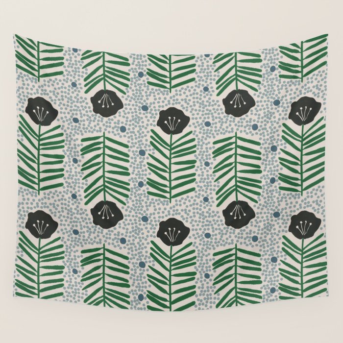 Seedling Floral Wall Tapestry Gallery Image 1