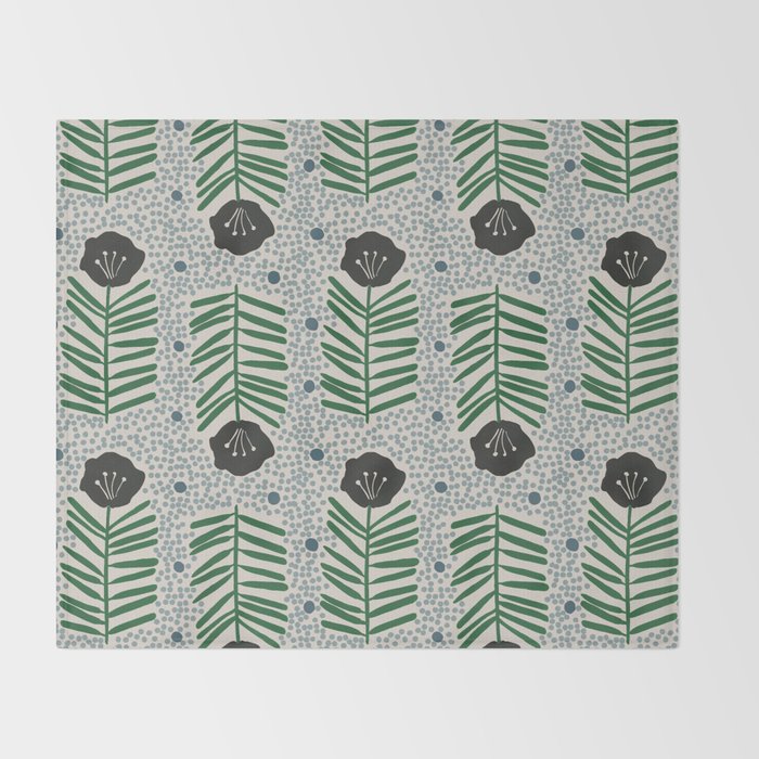 Seedling Floral Throw Blanket Gallery Image 2