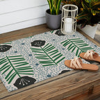 Seedling Floral Outdoor Rug Gallery Image 2