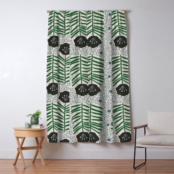 Seedling Floral Window Curtain Gallery Image 1