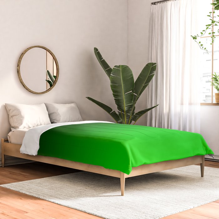 Black Lime Green Neon Nights Ombre Comforter Gallery Image 2