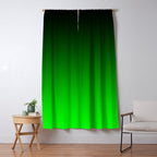 Black Lime Green Neon Nights Ombre Window Curtain Gallery Image 5