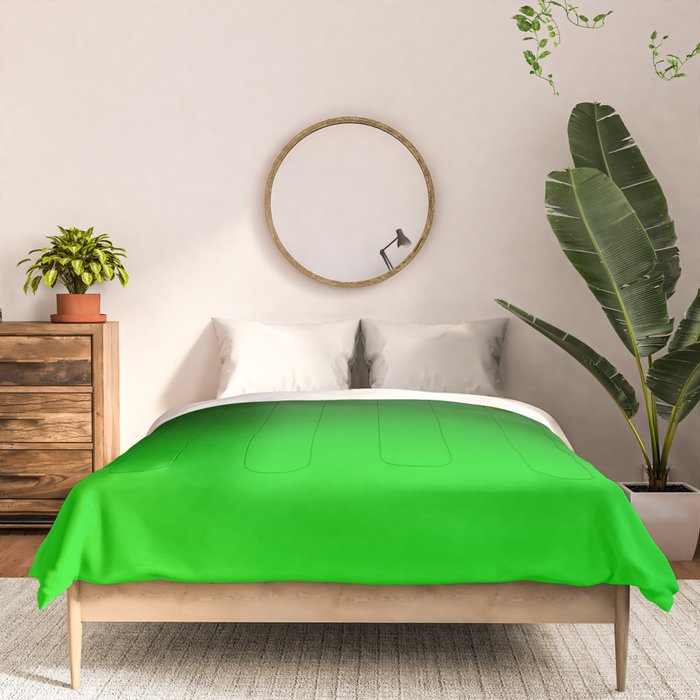 Black Lime Green Neon Nights Ombre Comforter Gallery Image 3