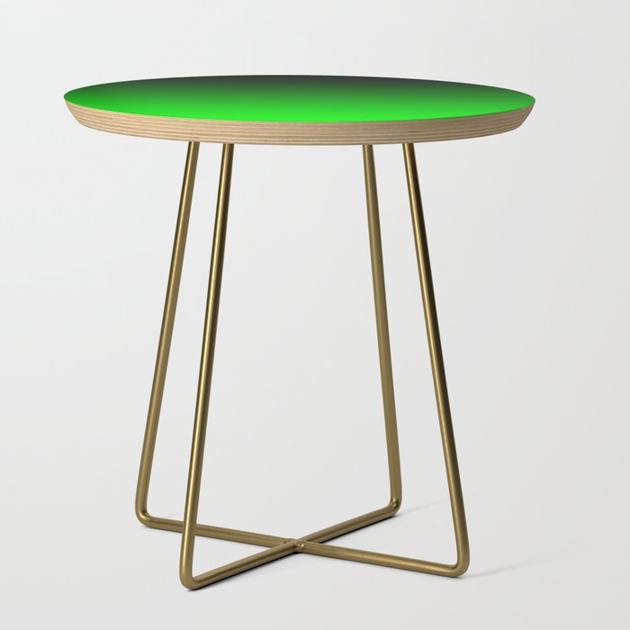 Black Lime Green Neon Nights Ombre Side Table Gallery Image 1