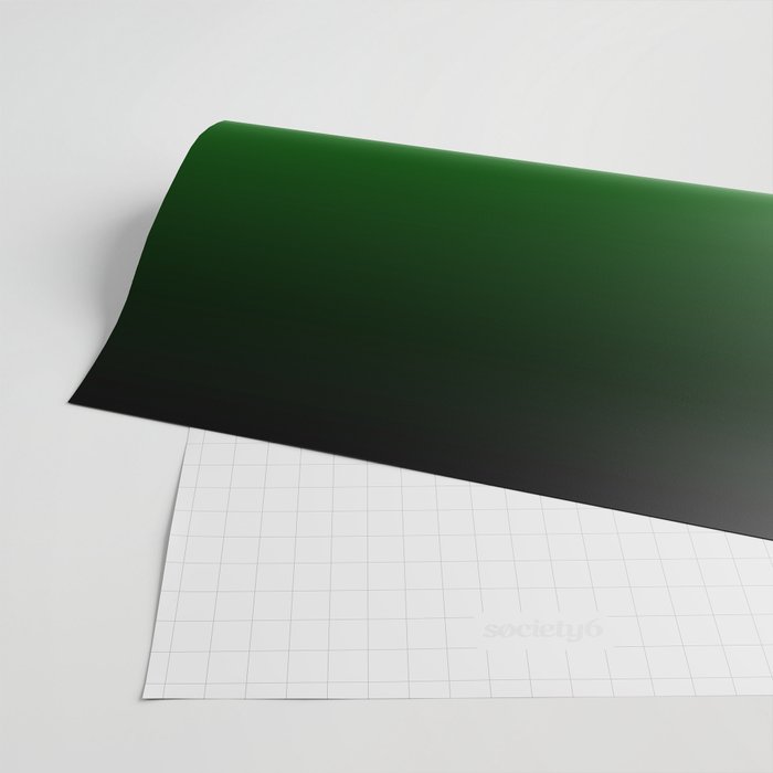 Black Lime Green Neon Nights Ombre Wrapping Paper Gallery Image 2