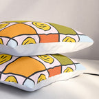 Rainbow Happy Face Checkered Print Pillow Sham Gallery Image 3