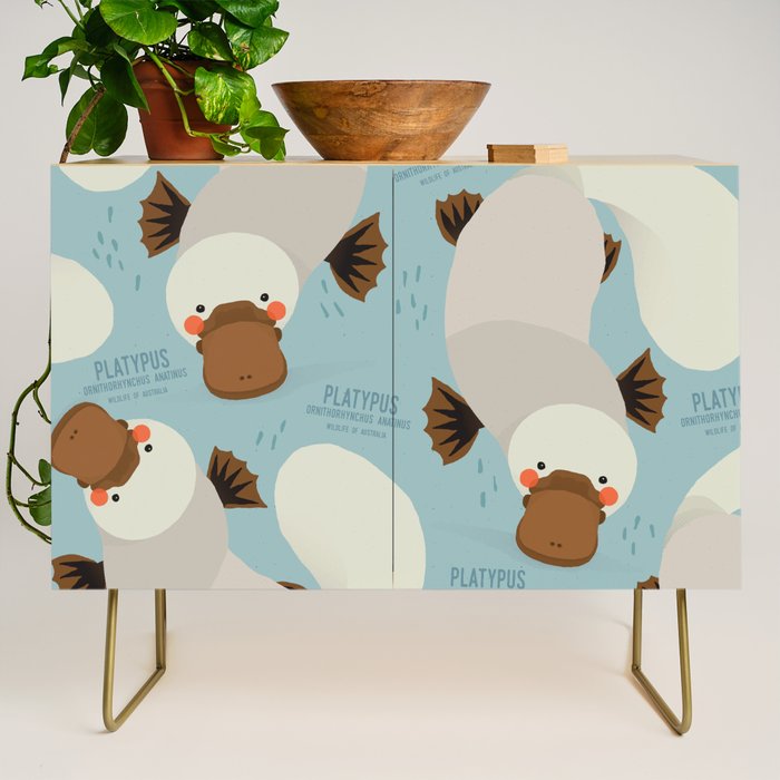 Platypus, Wildlife of Australia Credenza Gallery Image 1