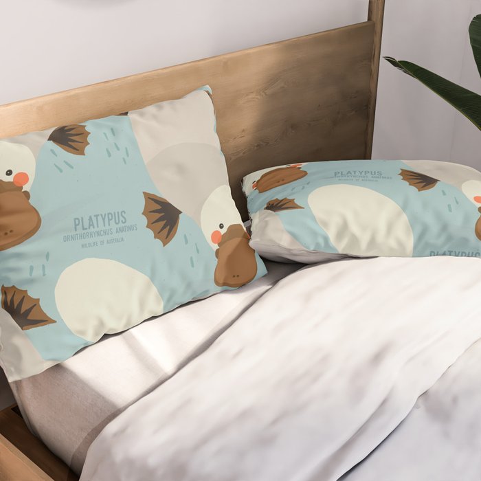 Platypus, Wildlife of Australia Pillow Sham Gallery Image 2