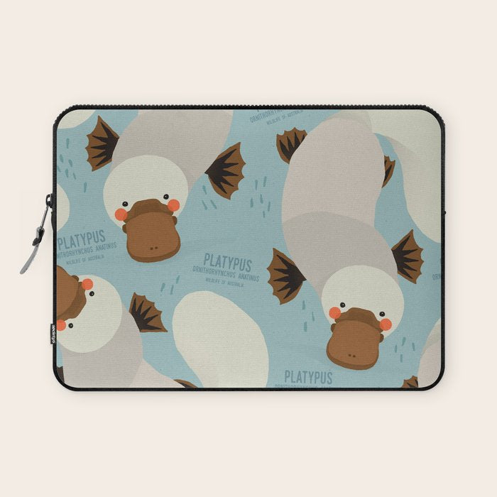 Platypus, Wildlife of Australia Laptop Sleeve Gallery Image 1