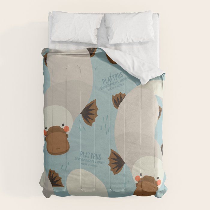 Platypus, Wildlife of Australia Comforter Gallery Image 6