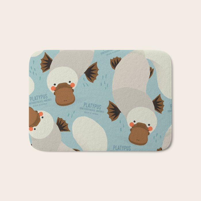 Platypus, Wildlife Of Australia Bath Mat Gallery Image 1