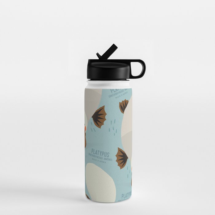 Platypus, Wildlife of Australia Water Bottle Gallery Image 1