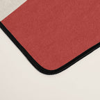 Deconstructed Harlequin Midcentury Modern Abstract Pattern in Retro Red and Almond Cream Desk Mat Gallery Image 4