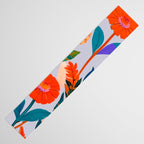 Marigold Celebration, Floral Nature, Botanical Flowers, Blossom Garden Bloom Summer India, Festival Celebrate Plants Leaves, Bohemian Illustration Painting Table Runner Gallery Image 3