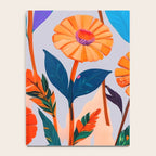 Marigold Celebration, Floral Nature, Botanical Flowers, Blossom Garden Bloom Summer India, Festival Celebrate Plants Leaves, Bohemian Illustration Painting Notebook Gallery Image 4