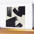 Abstract Paint Composition 1 - Black and White Wall Mural Gallery Image 2