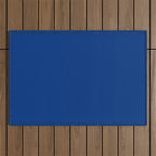 Navy Blue Solid Color Outdoor Rug Gallery Image 1