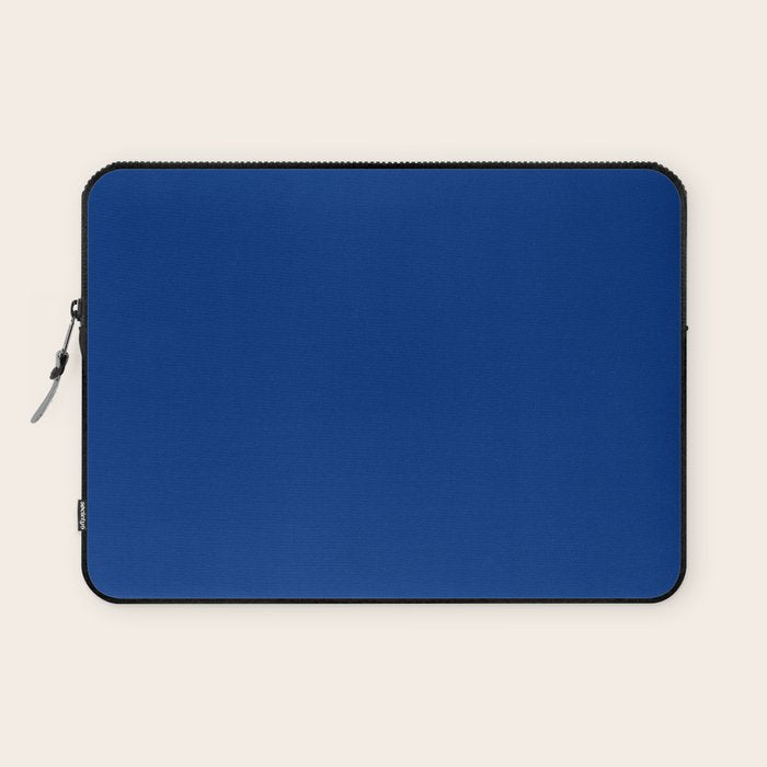 Navy Blue Solid Color Laptop Sleeve Gallery Image 1