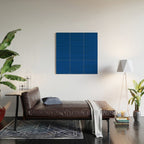 Navy Blue Solid Color Wood Wall Art Gallery Image 2