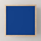 Navy Blue Solid Color Mini Art Print Gallery Image 1