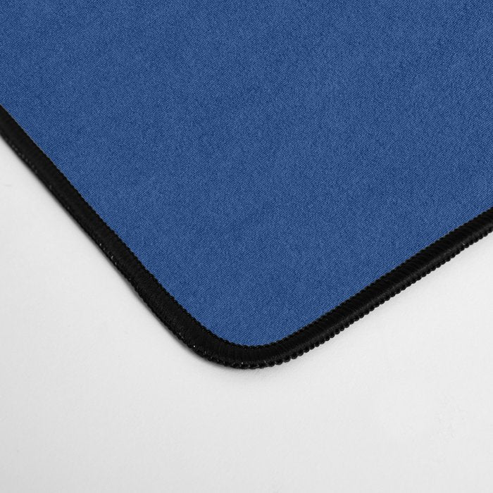 Navy Blue Solid Color Desk Mat Gallery Image 4