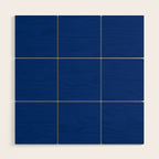 Navy Blue Solid Color Wood Wall Art Gallery Image 1