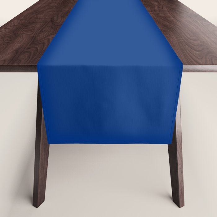 Navy Blue Solid Color Table Runner Gallery Image 1