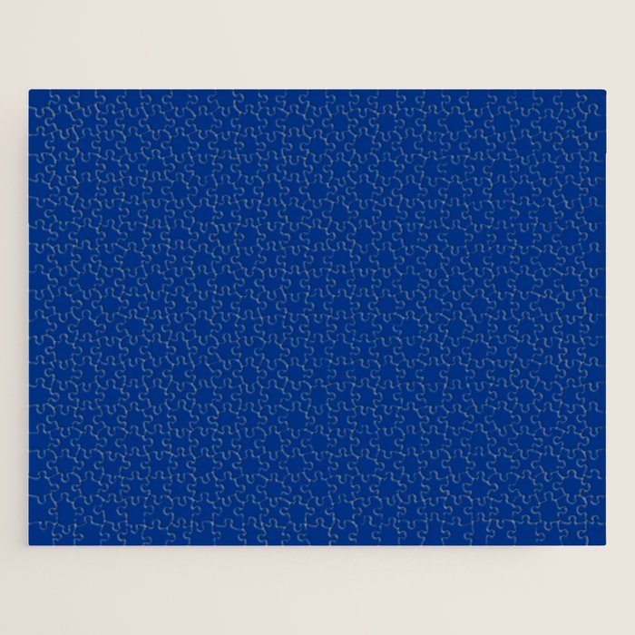 Navy Blue Solid Color Jigsaw Puzzle Gallery Image 1