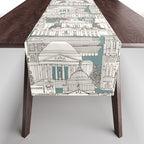 Washington DC toile juniper Table Runner Gallery Image 1