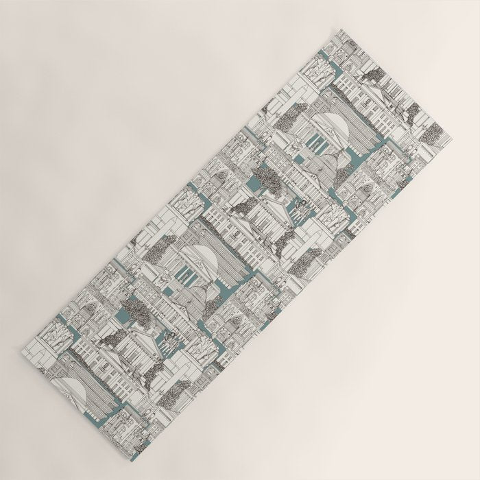 Washington DC toile juniper Yoga Mat Gallery Image 1