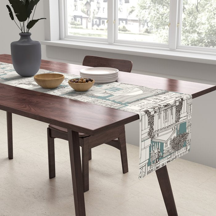 Washington DC toile juniper Table Runner Gallery Image 2