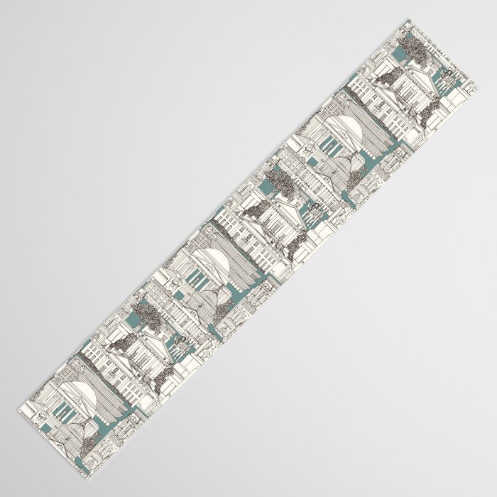 Washington DC toile juniper Table Runner Gallery Image 3