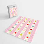 The cutest preppy fruity stripe pattern for Summer Jigsaw Puzzle Gallery Image 2