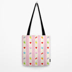 The cutest preppy fruity stripe pattern for Summer Tote Bag Gallery Image 2