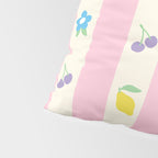 The cutest preppy fruity stripe pattern for Summer Pillow Sham Gallery Image 4