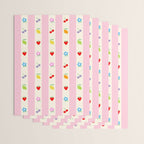 The cutest preppy fruity stripe pattern for Summer Wrapping Paper Gallery Image 3