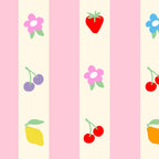 The cutest preppy fruity stripe pattern for Summer Coffee Mug Gallery Image 2