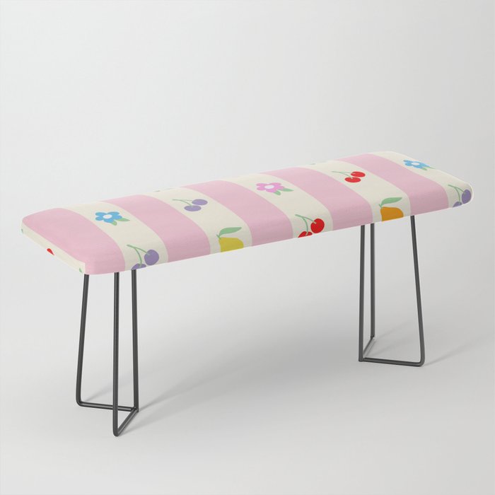 The cutest preppy fruity stripe pattern for Summer Bench Gallery Image 1