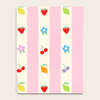 The cutest preppy fruity stripe pattern for Summer Notebook Gallery Image 4