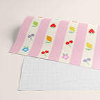 The cutest preppy fruity stripe pattern for Summer Wrapping Paper Gallery Image 2