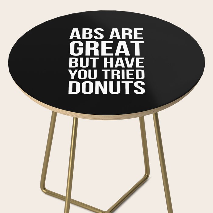 Abs Are Great But Have You Tried Donuts (Black) Side Table Gallery Image 2