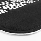 Abs Are Great But Have You Tried Donuts (Black) Bath Mat Gallery Image 3