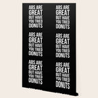 Abs Are Great But Have You Tried Donuts (Black) Wallpaper Gallery Image 2