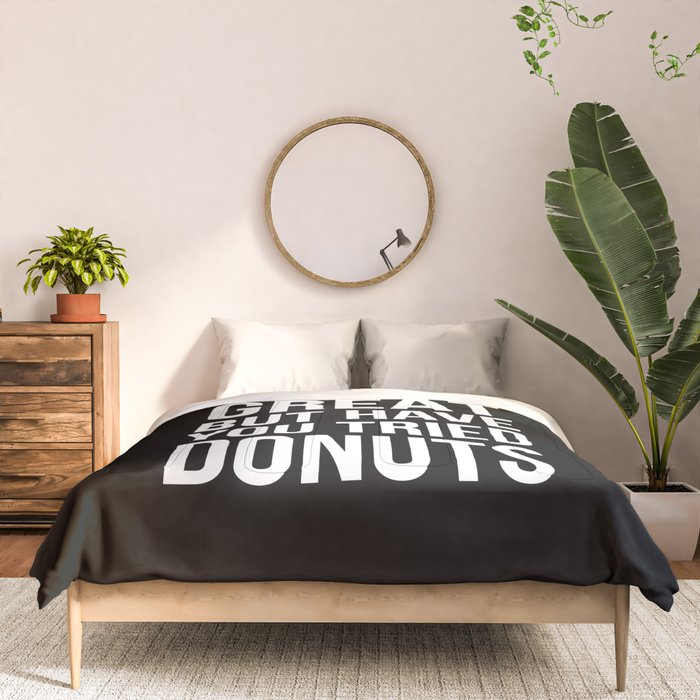 Abs Are Great But Have You Tried Donuts (Black) Comforter Gallery Image 3