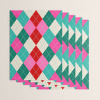 Retro Christmas Knitted Argyle Jumper 1. Wrapping Paper Gallery Image 3
