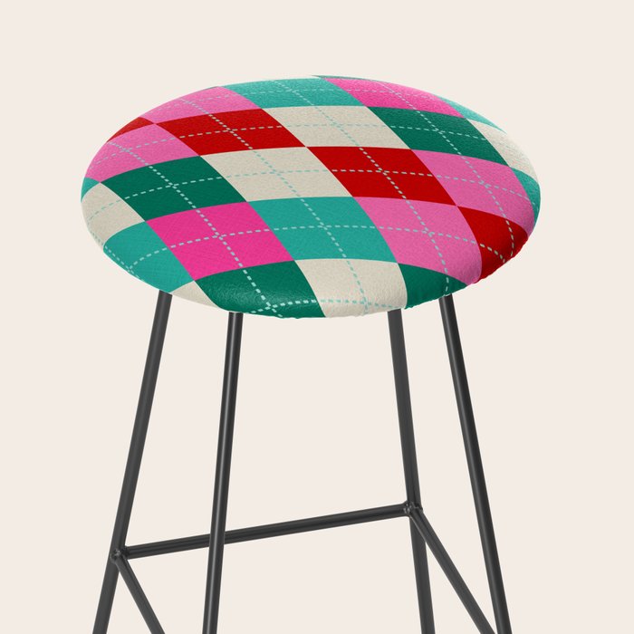 Retro Christmas Knitted Argyle Jumper 1. Stool Gallery Image 2