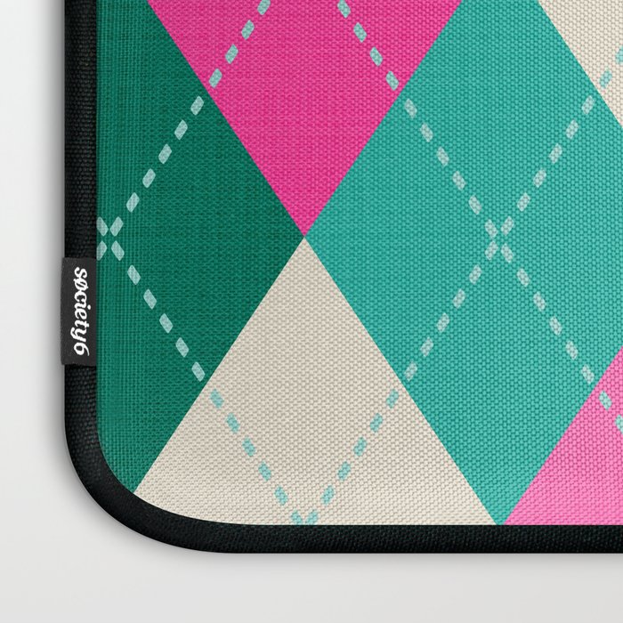 Retro Christmas Knitted Argyle Jumper 1. Laptop Sleeve Gallery Image 3