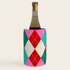 Retro Christmas Knitted Argyle Jumper 1. Wine Chiller Gallery Image 1
