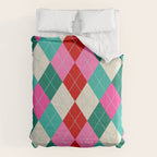 Retro Christmas Knitted Argyle Jumper 1. Comforter Gallery Image 6